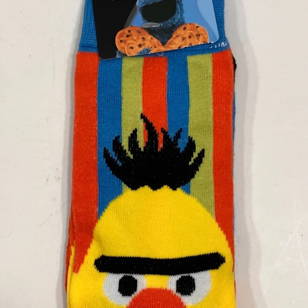 Sesame Street Blue and Yellow Casual Socks
